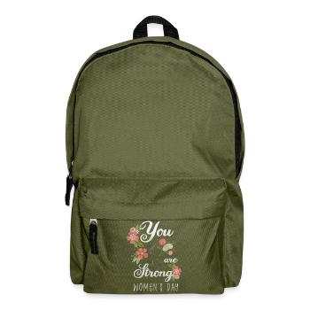 Frauentag Frauenpower Feminin Gesellschaft - Rucksack - Olivgrün - Vorne