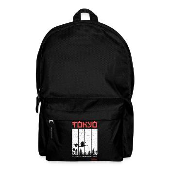 Tokyo – Japanese landscape with cranes - Backpack - black - Front