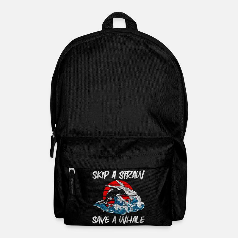 Orka Buckelwal Artenschutz Fische - Rucksack - Schwarz