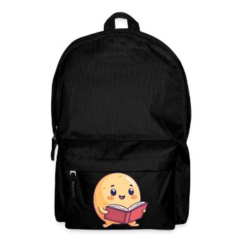 Glückliche Kartoffel beim Lesen eines Buches - Entzückendes Design - Rucksack - Schwarz - Vorne