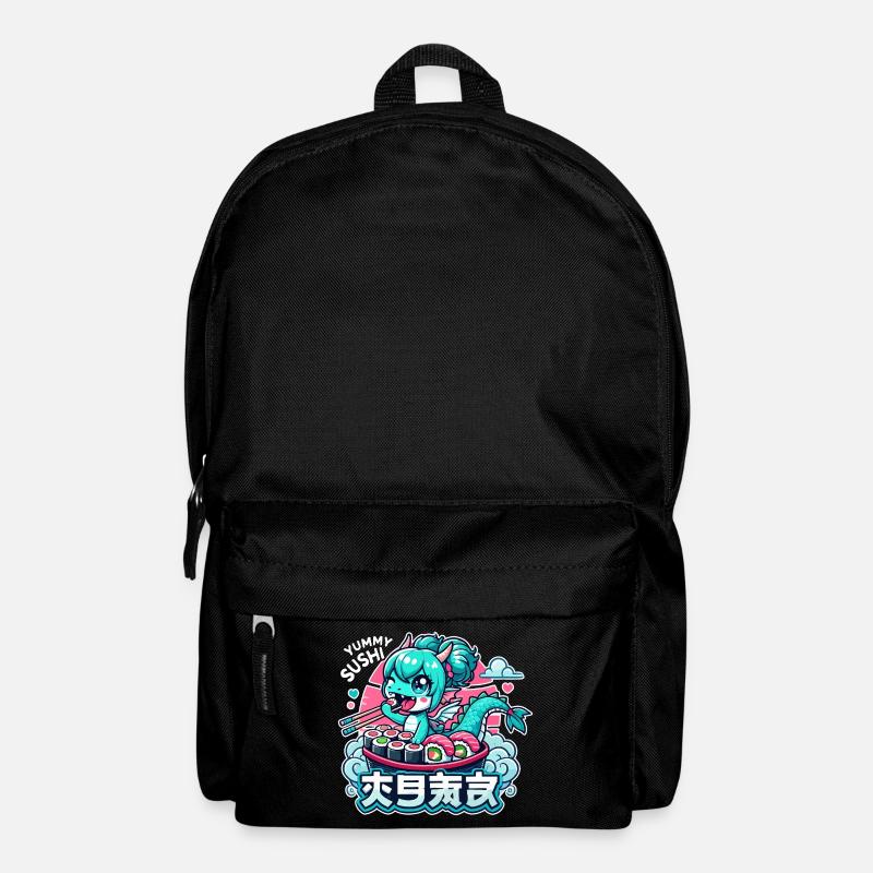 Dragon Maki Sushi Kawaii Gift - Backpack - black