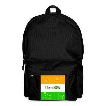 J’aime l’Inde - Sac à dos - noir - Devant