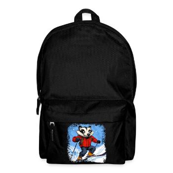 Dachse Ski / Skifahrer Dachs - Rucksack - Schwarz - Vorne