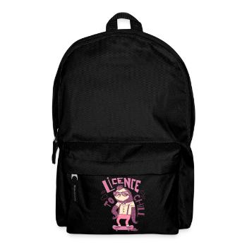 Hipster Sloth – Licence to Chill - Backpack - black - Front