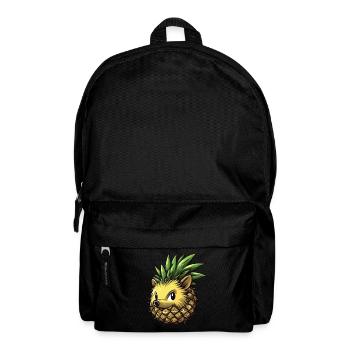 Ananas Igel - Rucksack - Schwarz - Vorne