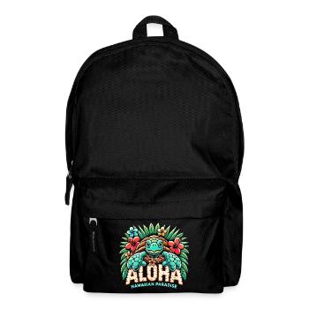 Aloha Schildkröte Hawaii Paradies Geschenk - Rucksack - Schwarz - Vorne