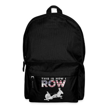 Eau pour entraîneur d'aviron - Sac à dos - noir - Devant