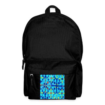 Blaue Keramik - Rucksack - Schwarz - Vorne