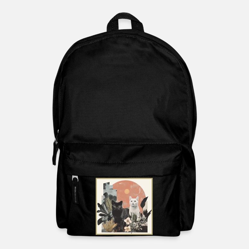 cats collage - Rucksack - Schwarz