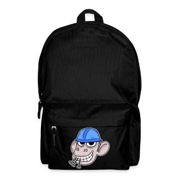 Monkey Construction Site Construction Worker - Backpack - black - Front