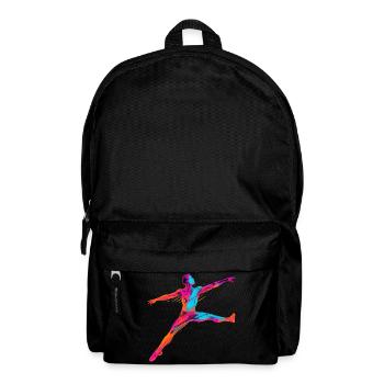 Danseur de ballet masculin Synthwave - Sac à dos - noir - Devant