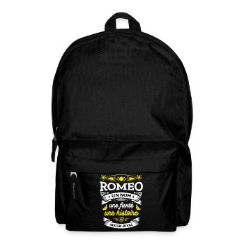 ROMEO UN NOM UNE FIERTÉ AUCUN RIVAL - Sac à dos - noir - Devant