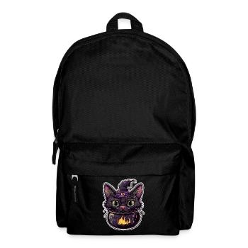 Cat Cauldron Cat Witch Halloween - Backpack - black - Front