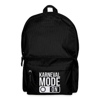 Karneval Mode On Fasching Fasnet - Rucksack - Schwarz - Vorne