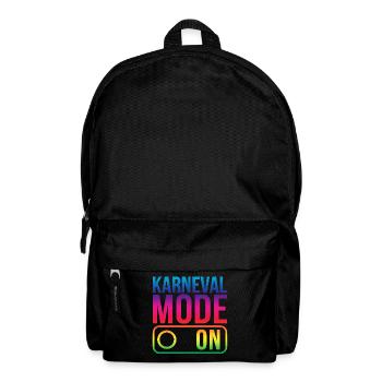 Karneval Mode On Fasching Fasnet - Rucksack - Schwarz - Vorne