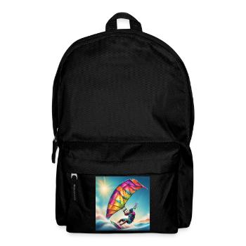 kitesurf, kite, fan de glisse - Sac à dos - noir - Devant