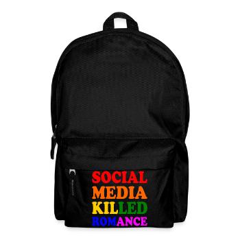 social media killed romance - Backpack - black - Front