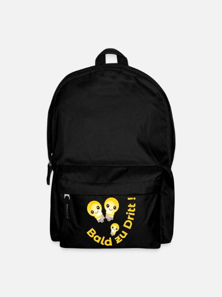 SCHWANGERSCHAFT BABY - BALD ZU DRITT - GLÜHBIRNEN - Rucksack - Schwarz