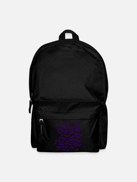 lila Fledermausschwarm halloweenLook - Rucksack - Schwarz