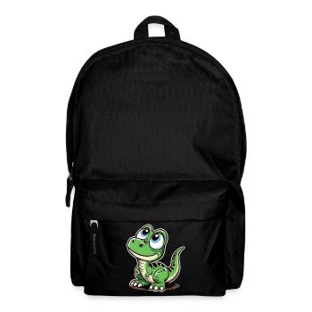 T-Rex Baby Babydino süßer Blick Geschenk - Rucksack - Schwarz - Vorne