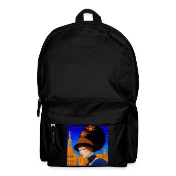 Fantastic person in mask at the Venetian carnival - Backpack - black - Front