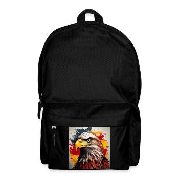 Eagle Head Art Spray Explosion - Backpack - black - Front