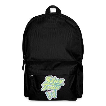 Stay True – Soft Pastel Retro - Backpack - black - Front