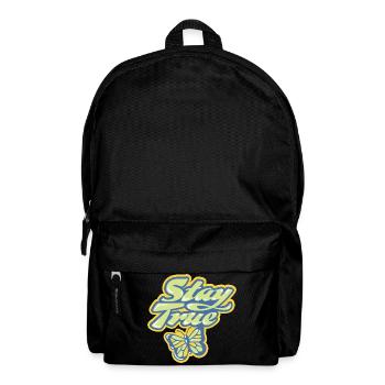 Stay True – Pastel lettering - Backpack - black - Front