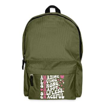 Best Mom Ever - Backpack - olive green - Front