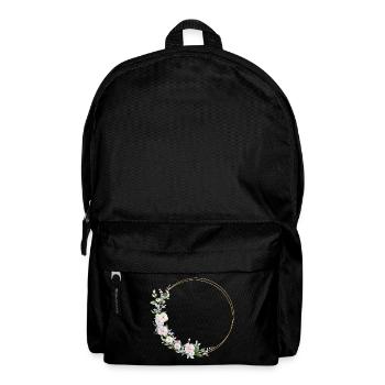 Spring Wreath - Personalizable - Backpack - black - Front
