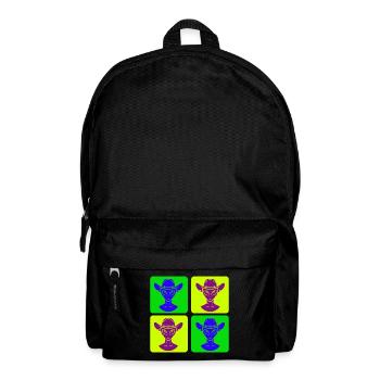 Alien Cowboy Pop Art Design - Backpack - black - Front