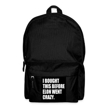 i bought this before elon went crazy - Rucksack - Schwarz - Vorne