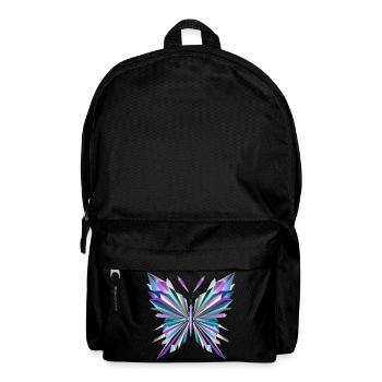 Fascinating geometry – abstract butterfly - Backpack - black - Front