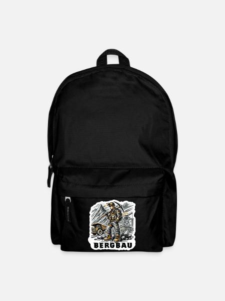 Harte Arbeit im Bergbau - Rucksack - Schwarz