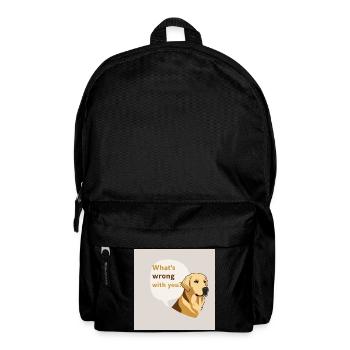 Golden Retriever - What ́s Wrong With You - Backpack - black - Front