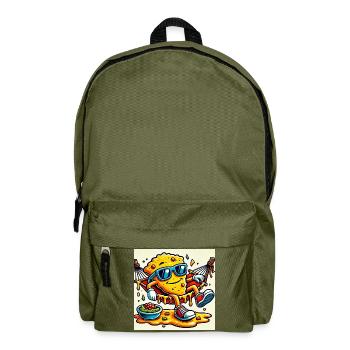 Nacho Every Day – Chill Snack Vibes - Backpack - olive green - Front