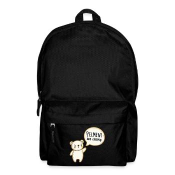 Pelmeni Call Sweet Bear Gold Gift - Backpack - black - Front