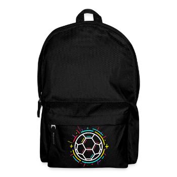 Soccer Ball Drawing - Backpack - black - Front