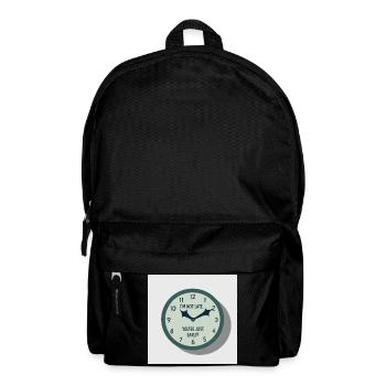 Ich bin nicht zu spät - Du bist einfach zu früh - Rucksack - Schwarz - Vorne