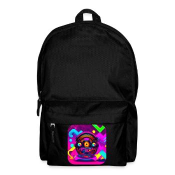 Retro vintage 80s pop culture - Backpack - black - Front