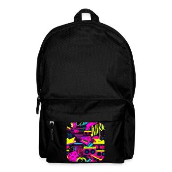 Années 80 Mode de vie Oldschool Pop - Sac à dos - noir - Devant