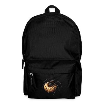 Donut Spider Funny Creative Motif - Backpack - black - Front