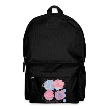 Regina Florum – Unusual rose design - Backpack - black - Front