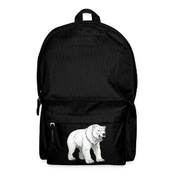 Polar Bear Animal - Backpack - black - Front