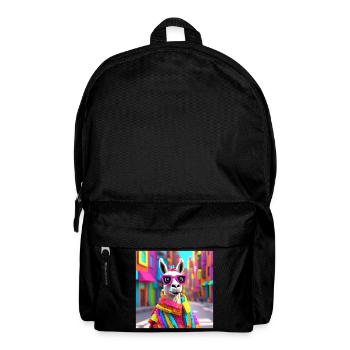 Llama, Alpaca, Funny Llama - Backpack - black - Front