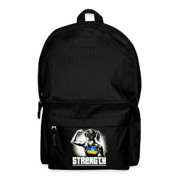 Starke Selbstbewusste Frau Ukrainerin Geschenk - Rucksack - Schwarz - Vorne