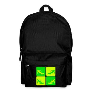 Kitesurfing Pop Art Style - Backpack - black - Front