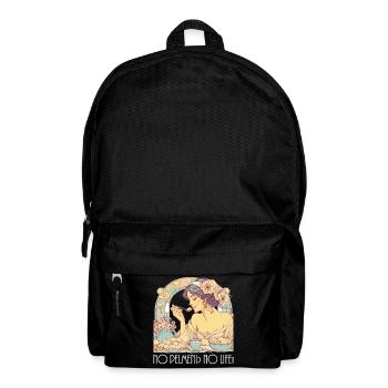 No Pelmeni No Life Woman Art Nouveau Gift - Backpack - black - Front