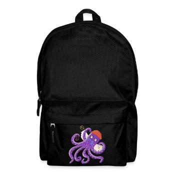 Peace octopus Sepp swims for peace - Backpack - black - Front
