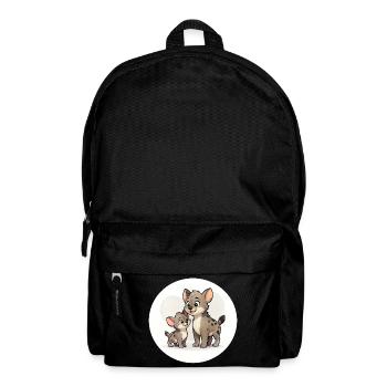 Famille des hyènes - Sac à dos - noir - Devant